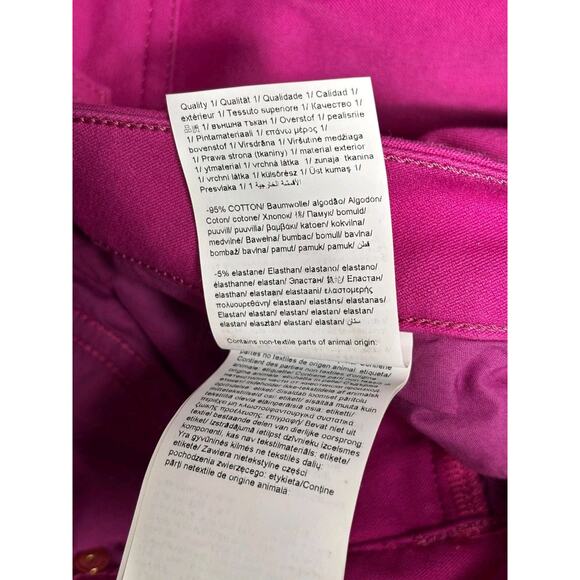 Escada Straight Jeans Womens Size 40 Pink Mid Rise Denim Stretch 34x28 - Picture 5 of 10